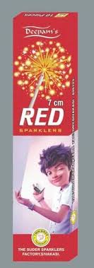 7 CM  RED  SPARKLERS